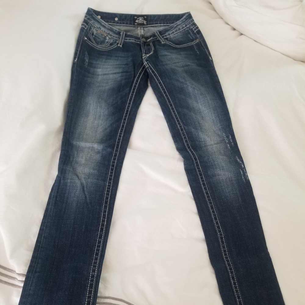 Express ReRock skinny jeans